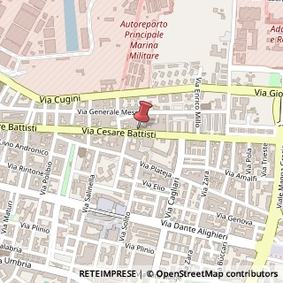 Mappa Via Cesare Battisti, 135, 74121 Taranto, Taranto (Puglia)