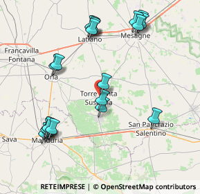 Mappa Via Giuseppe Maria Conti, 72028 Torre Santa Susanna BR, Italia (9.6405)
