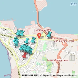 Mappa Via Cesare Battisti, 74100 Taranto TA, Italia (1.161)