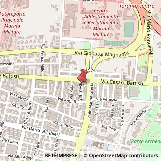 Mappa Via Trieste, 8, 74121 Taranto, Taranto (Puglia)