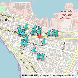 Mappa Via Tesoro, 74121 Taranto TA, Italia (0.425)