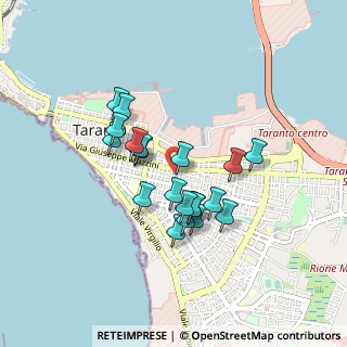 Mappa Via Fratelli Mellone, 74121 Taranto TA, Italia (0.768)