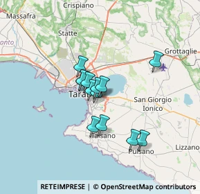Mappa Via Cesare Battisti, 74121 Statte TA, Italia (5.01846)