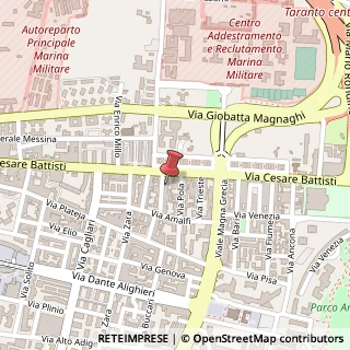 Mappa Via Brindisi, 9, 74121 Taranto, Taranto (Puglia)