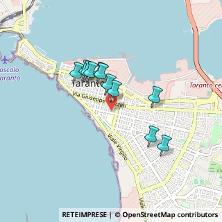 Mappa Via Bruno Francesco, 74123 Taranto TA, Italia (0.77545)