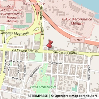 Mappa Via Cesare Battisti, 329, 74121 Taranto, Taranto (Puglia)