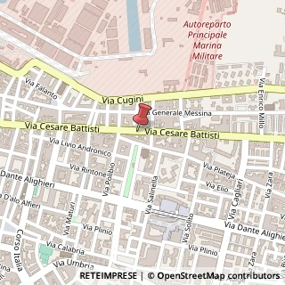 Mappa Via Cesare Battisti, 154, 74121 Taranto, Taranto (Puglia)