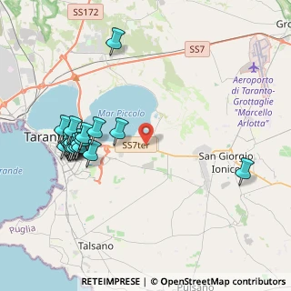 Mappa SS7 Ter Km7200, 74121 Taranto TA, Italia (4.7915)