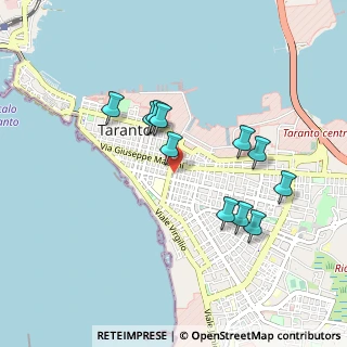 Mappa Via Leonida da Taranto, 74100 Taranto TA, Italia (0.90818)