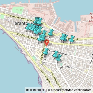 Mappa Via Leonida da Taranto, 74100 Taranto TA, Italia (0.416)