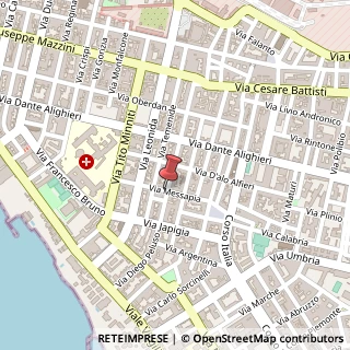Mappa Via peluso diego 38/a, 74100 Taranto, Taranto (Puglia)