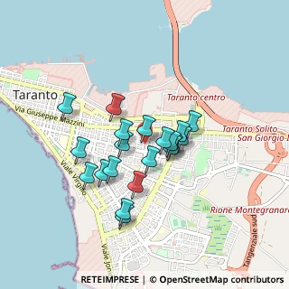 Mappa Via Cagliari, 74121 Taranto TA, Italia (0.7465)