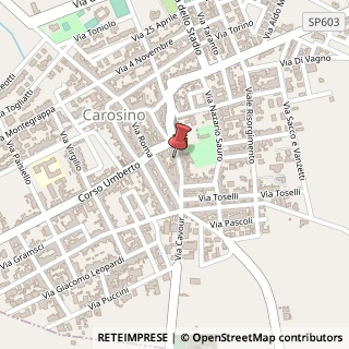 Mappa Via Cavour, 17, 74021 Carosino, Taranto (Puglia)
