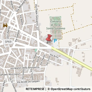 Mappa Via San Pancrazio, 149, 72028 Torre Santa Susanna, Brindisi (Puglia)