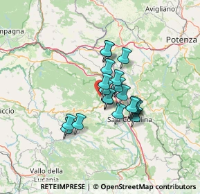 Mappa Via Secchio, 84037 Sant'Arsenio SA, Italia (9.82)