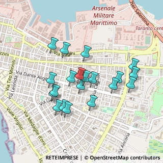 Mappa Piazzale Bestat, 74123 Taranto TA, Italia (0.437)