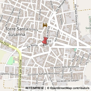 Mappa Via Giovanni Bovio, 33, 72028 Torre Santa Susanna, Brindisi (Puglia)
