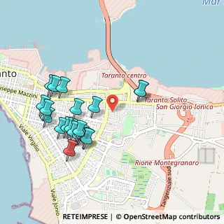 Mappa Via Catanzaro, 74121 Taranto TA, Italia (1.077)