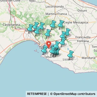 Mappa Via Firenze, 74121 Taranto TA, Italia (11.61)