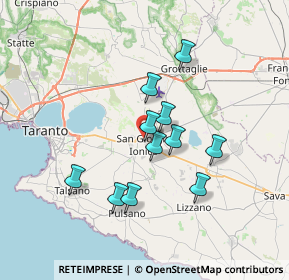 Mappa Via G. Carducci, 74027 San Giorgio Ionico TA, Italia (6.23364)