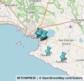 Mappa Via Alto Adige, 74121 Taranto TA, Italia (3.35917)