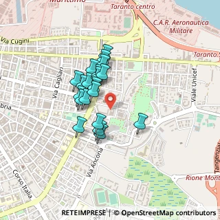 Mappa Via Monsignore Blandamura, 74121 Taranto TA, Italia (0.349)