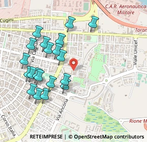 Mappa Via Monsignore Blandamura, 74121 Taranto TA, Italia (0.5455)