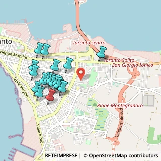 Mappa Via Monsignore Blandamura, 74121 Taranto TA, Italia (1.014)