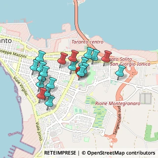 Mappa Via Monsignore Blandamura, 74121 Taranto TA, Italia (0.8485)