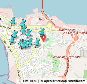 Mappa Via Monsignore Blandamura, 74121 Taranto TA, Italia (1.06538)