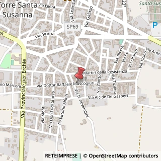 Mappa Via Dr. Raffaele Muscogiuri, 67, 72028 Torre Santa Susanna, Brindisi (Puglia)