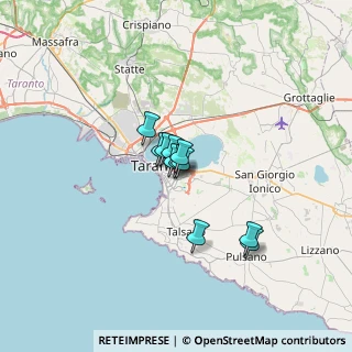 Mappa Via Giustino Fortunato, 74121 Taranto TA, Italia (3.91091)
