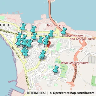 Mappa Via Giustino Fortunato, 74121 Taranto TA, Italia (0.9735)