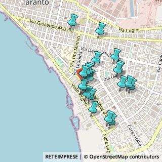 Mappa Via Generale P. de Laclos, 74121 Taranto TA, Italia (0.4275)