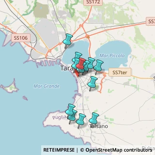 Mappa Via Generale P. de Laclos, 74121 Taranto TA, Italia (2.77846)
