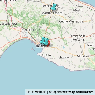 Mappa Via per San Giorgio Centro Commerciale Auchan, 74121 Taranto TA, Italia (43.49944)