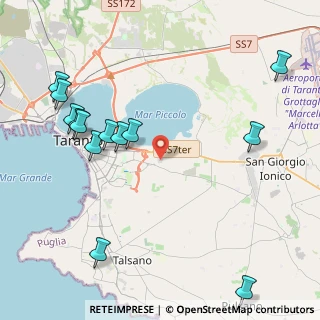 Mappa Via Per San Giorgio Jonico Km 10 Centro commerciale Auchan a, 74100 Taranto TA, Italia (5.53154)