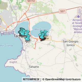 Mappa Via Per San Giorgio Jonico Km 10 Centro commerciale Auchan a, 74100 Taranto TA, Italia (2.83063)