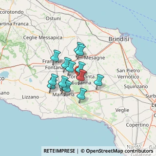 Mappa Km 1 Zona Industriale 72028, 72028 Torre Santa Susanna BR, Italia (9.41)