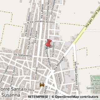Mappa Via Dante Alighieri, 8/b, 72028 Torre Santa Susanna, Brindisi (Puglia)