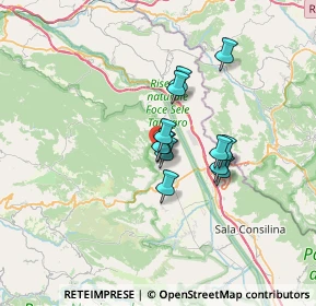 Mappa Via Ciliberti, 84037 Sant'Arsenio SA, Italia (4.89833)