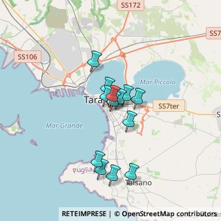 Mappa Via Nettuno, 74121 Taranto TA, Italia (2.76615)