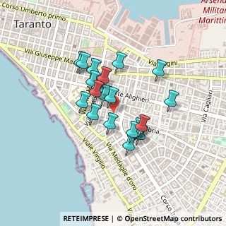 Mappa Via Liside, 74121 Taranto TA, Italia (0.3535)