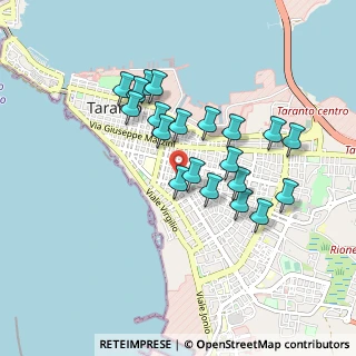 Mappa Via Nettuno, 74121 Taranto TA, Italia (0.844)