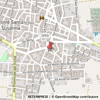Mappa Via schipa t. 6, 72028 Torre Santa Susanna, Brindisi (Puglia)