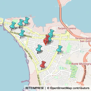 Mappa Piazzale Dante, 74121 Taranto TA, Italia (1.00583)