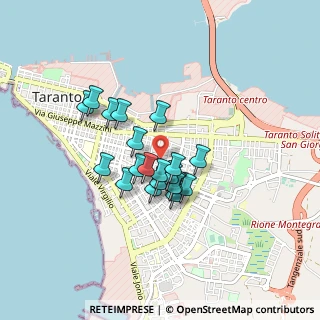 Mappa Piazzale Dante, 74121 Taranto TA, Italia (0.6775)