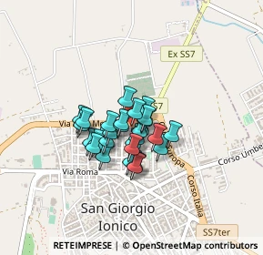 Mappa Via Giuseppe Giusti, 74027 San Giorgio Ionico TA, Italia (0.26207)