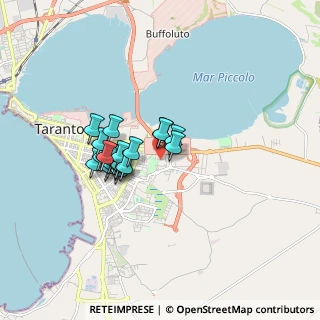 Mappa Via Rocco Lazazzera, 74121 Taranto TA, Italia (1.3365)