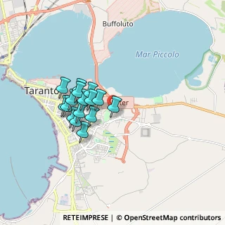 Mappa Via Rocco Lazazzera, 74121 Taranto TA, Italia (1.515)